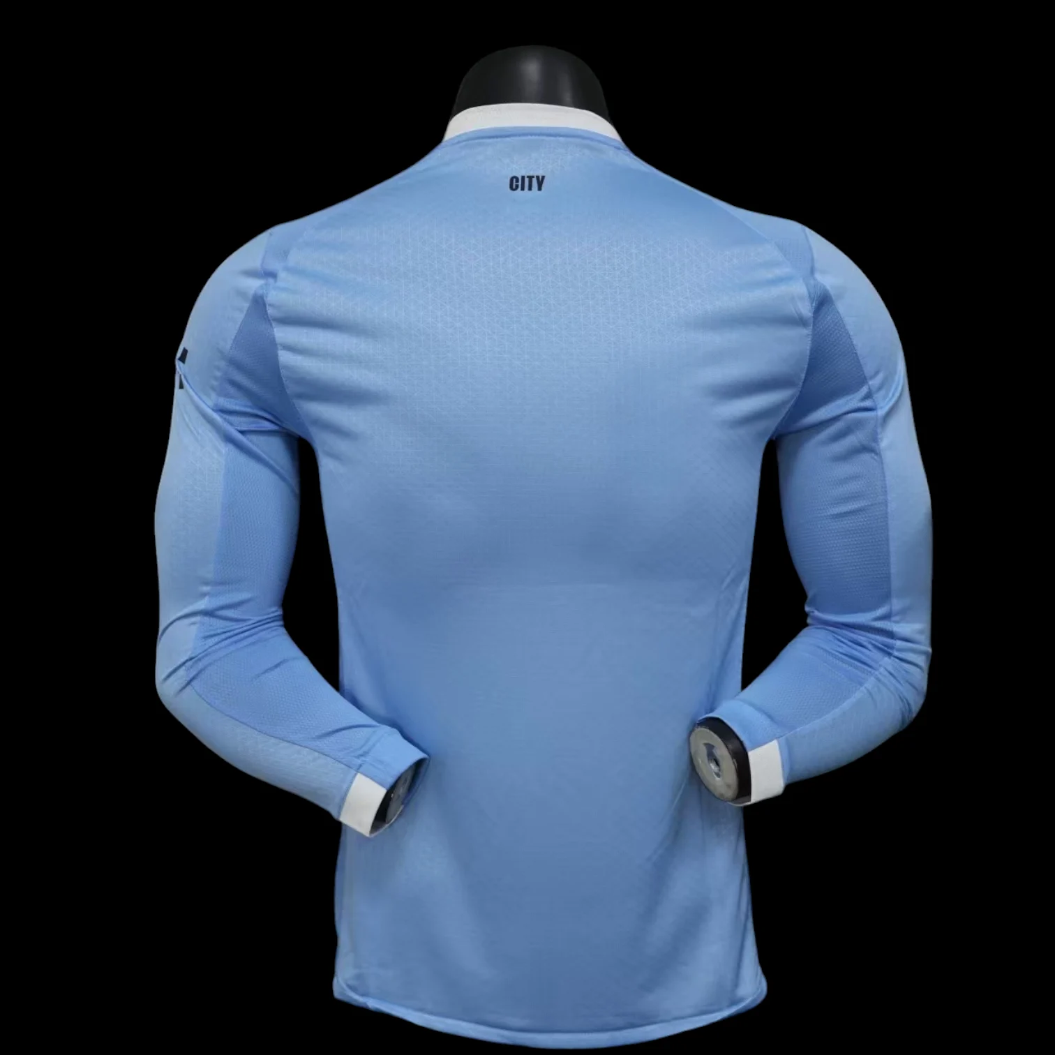 Vue arrière Manchester City Maillot Manches Longues Domicile 2526 – Version Player